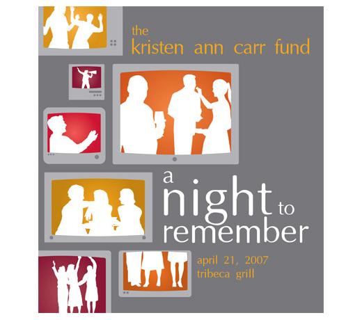 The Kristen Ann Carr Fund Event Promotion Poster Design by 3thought