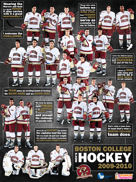 Boston College Men's Hockey Poster Design by 3thought