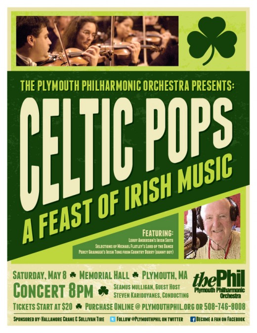Plymouth Philharmonic Celtic Pops Concert Poster Design