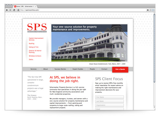 sps online website design by 3thought