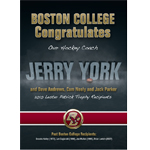 Jerry York Boston College Ad Design by 3thought