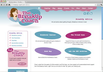 BreakUp Coach Advice Page