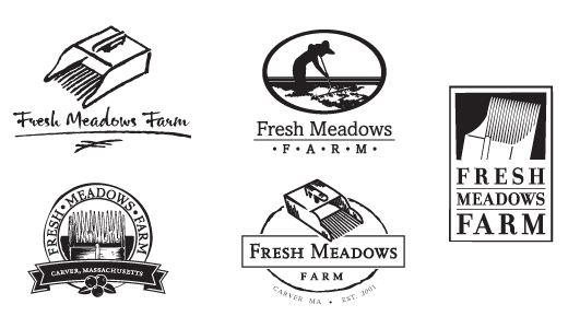 Initial Fresh Meadows Farm Logo Sketches
