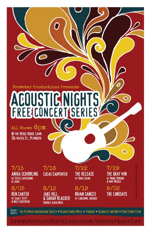 Brewster Productions Acoustic Nights Poster Design by 3thought
