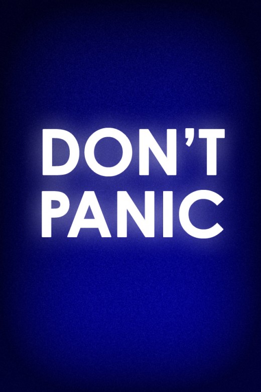 iphone 4 and 4s retina display quality "don't panic" iphone wallpaper